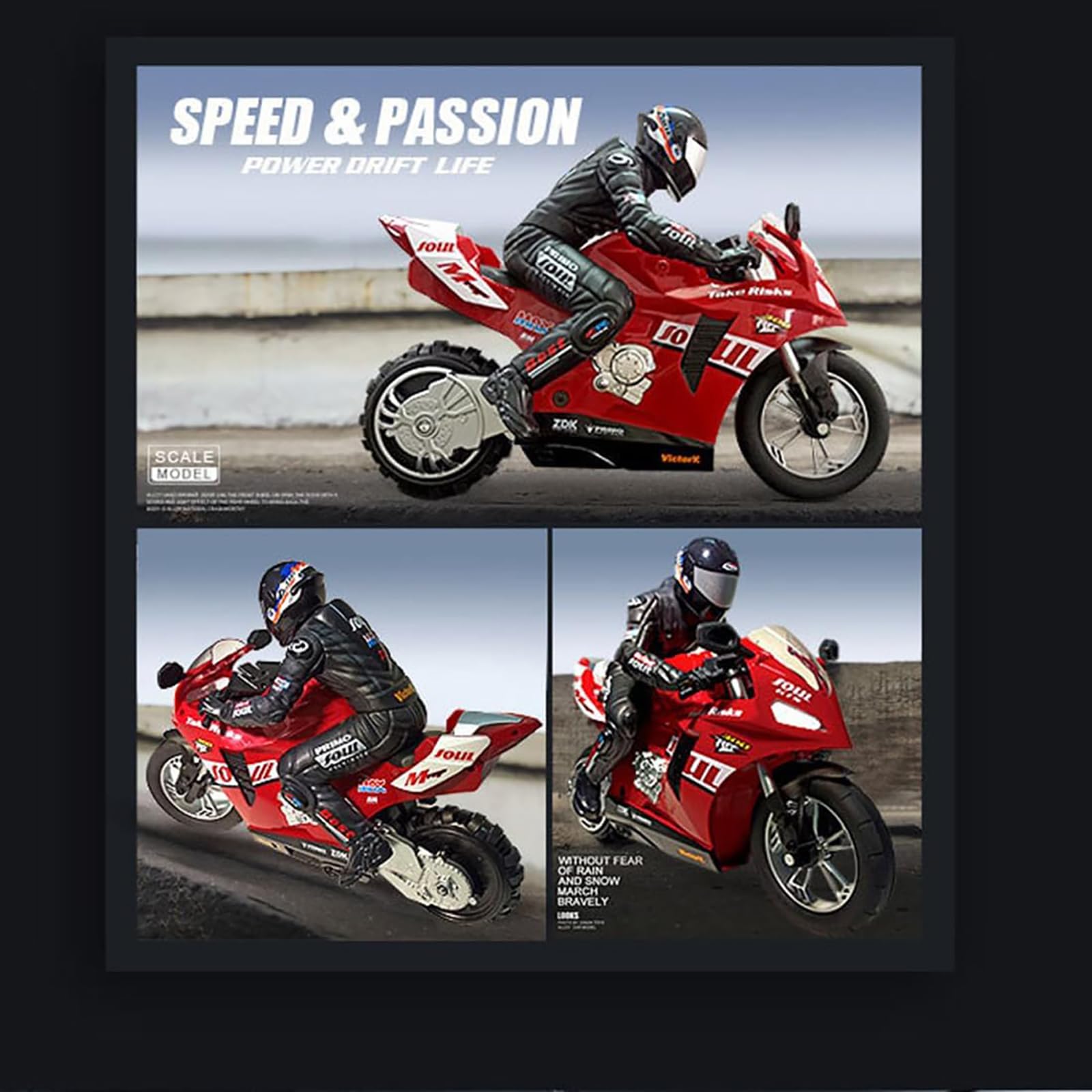 Zdalnie sterowany motocykl kaskaderski RC 2.4G Elektroniczne samochody wyścigowe w skali 1:16 z samobalansującymi pojedynczymi kołami dla dorosłych
