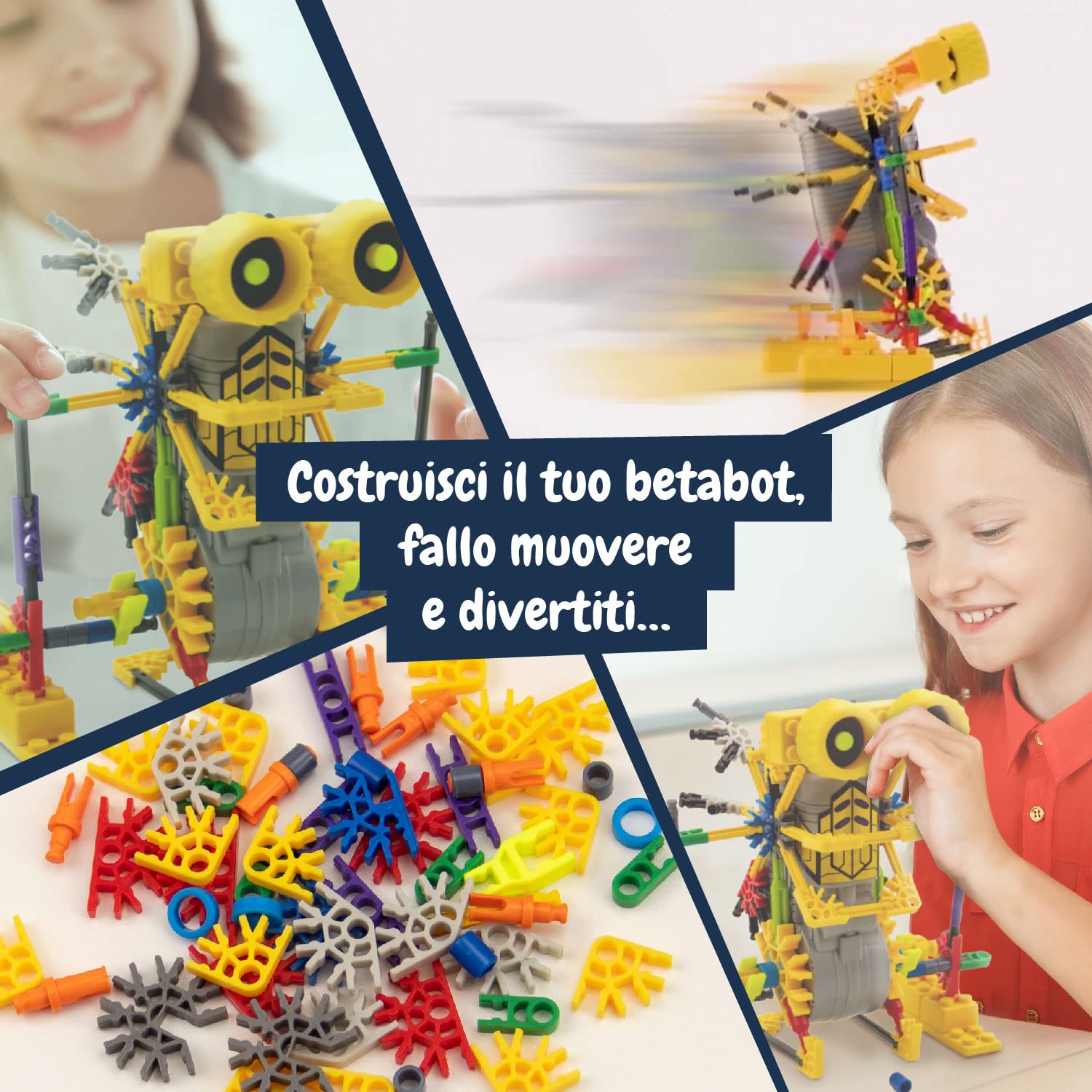 Science4you Betabot Robot Interattivo per Bambini - Robot da Costruire 8+ Anni con Questo Giochi di Ingegneria 126 Pezzi, Esperimenti Scientifici e Regalo per Bambini +8 Anni