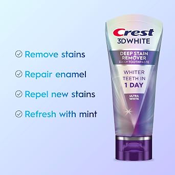 Crest 3D White Brıllıance Deep Staın Remover Daıly Tootpaste Ultra White Diş Macunu 59 Gr