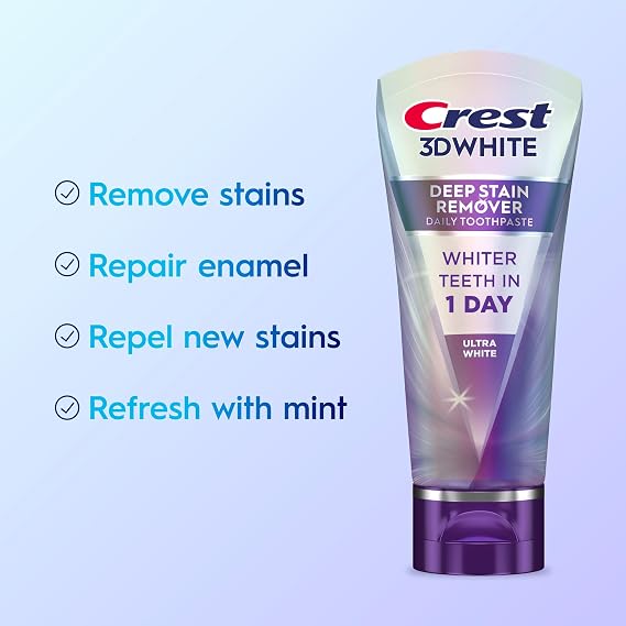 Crest 3D White Brıllıance Deep Staın Remover Daıly Tootpaste Ultra White Diş Macunu 59 Gr