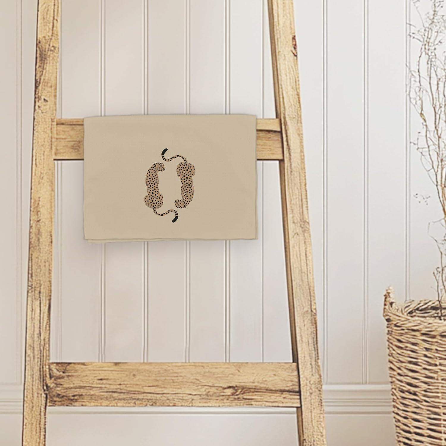 Funky Leopard Cheetah Kitchen Towels, Trendy Preppy Cheetah Gifts for Women Teen Girl Dish Hand Tea Towels, Maximalist Leopard Decorative Towel for Dorm Bathroom Restroom Decor, 16x24inch - Image 6