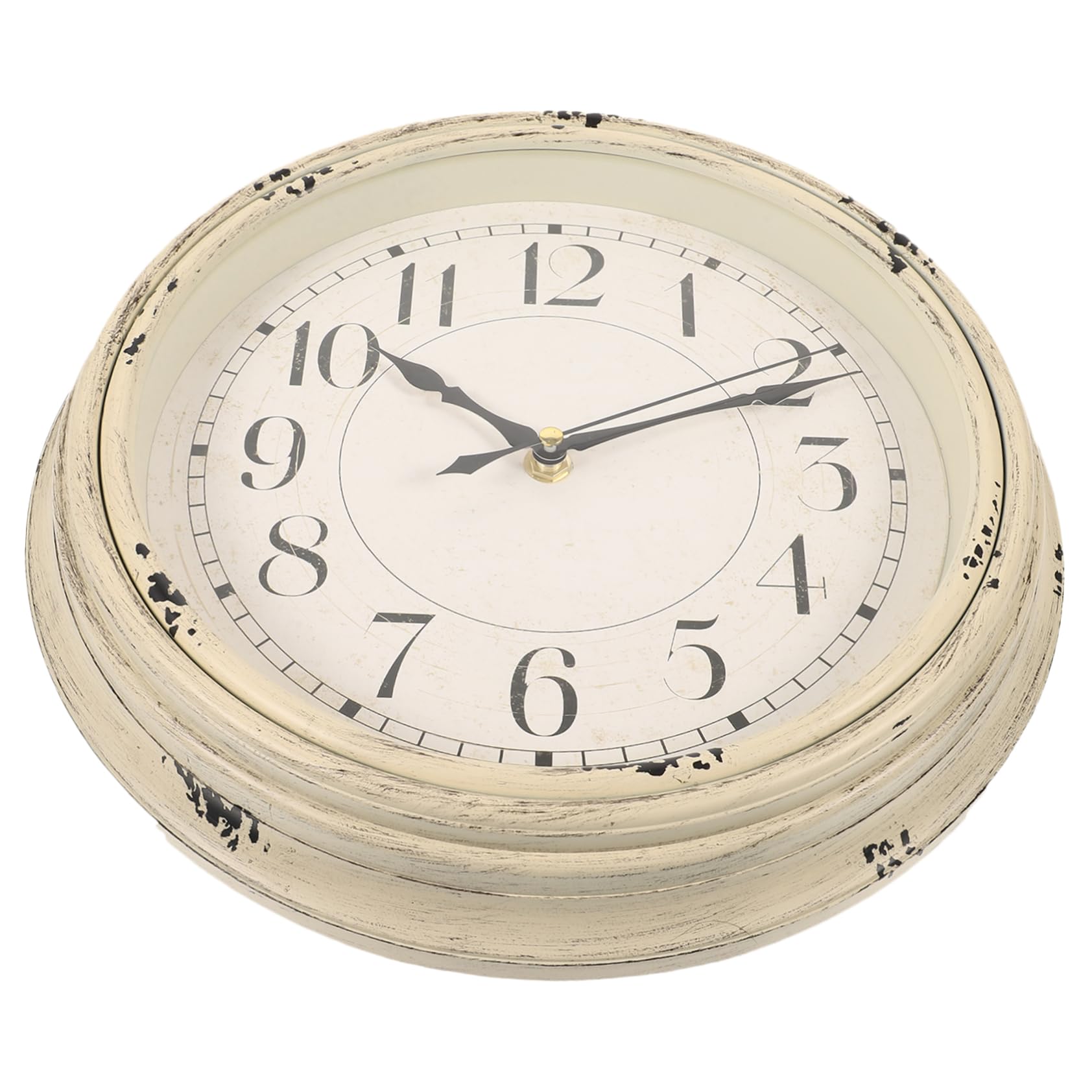 Horloge murale ronde vintage rétro décorative de salon et cuisine