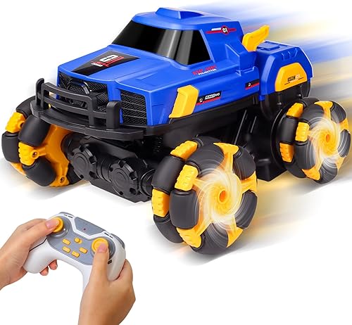OIUOIH Auto a control remoto, 116 RC Stunt Car, rotación de 360, conducción de pie, transformación automática de un botón, rotación frontal de 180,