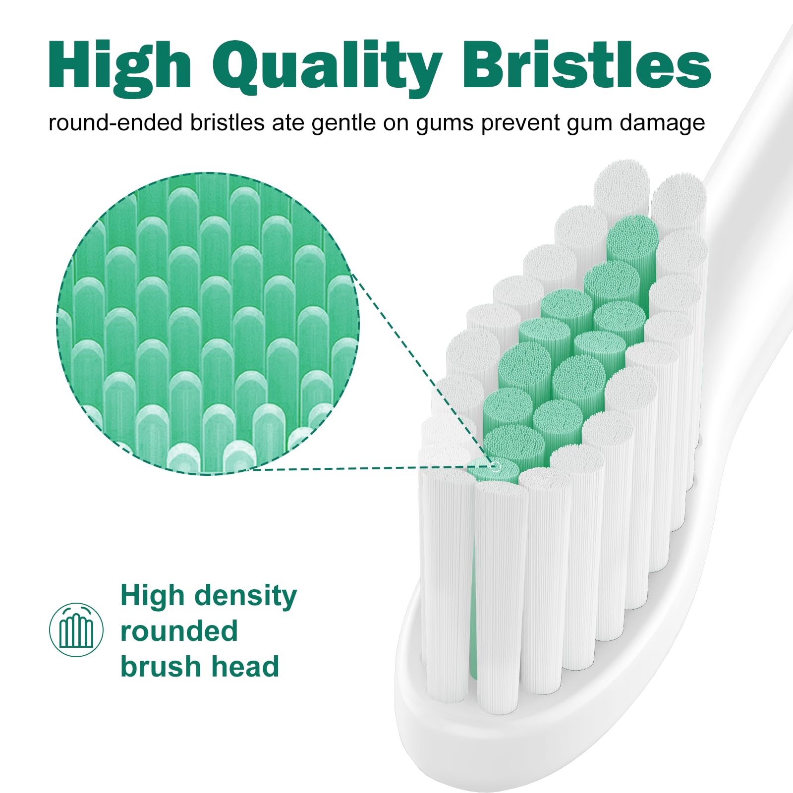 Cabezales de repuesto para cepillo de dientes Philips Sonicare, cerdas suaves y medias, cabezales de repuesto para cepillo de dientes eléctrico E-Series Essence Xtreme Elite Advance y CleanCare,