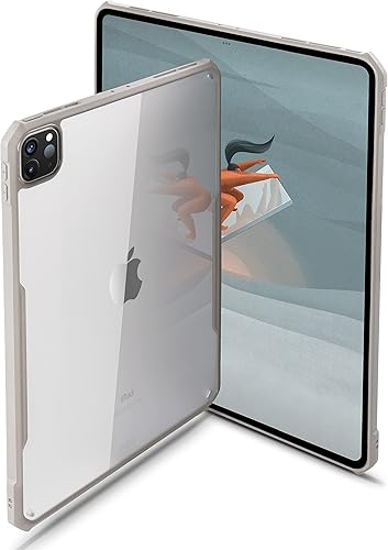 TineeOwl Funda para iPad Pro de 11 pulgadas 2022 2021 2020 2018 4 3 2 1 generación ultra fina parte trasera transparente TPU flexible que absorbe