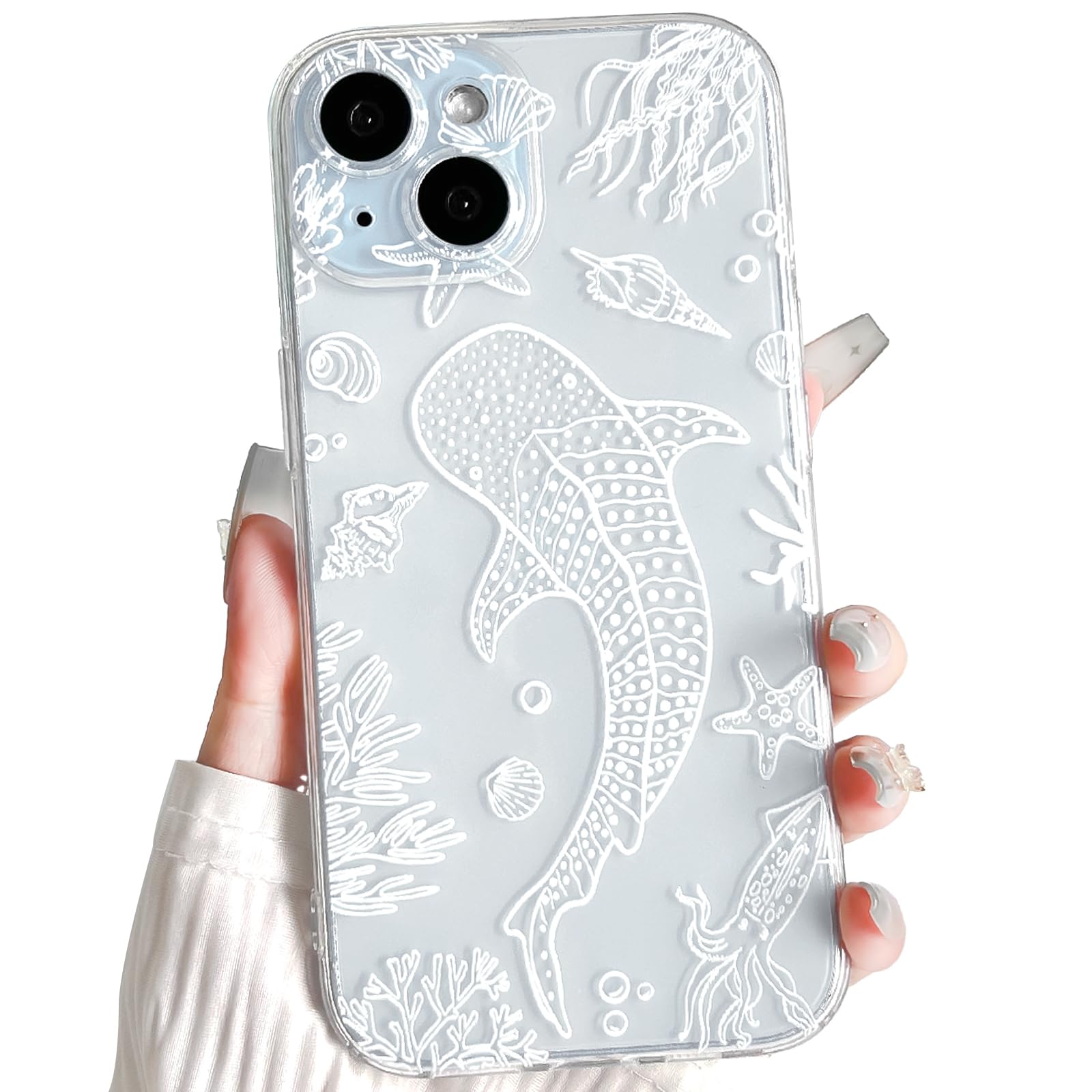 Amazon.com: NITITOP Compatible with iPhone 15 Case Clear Cute