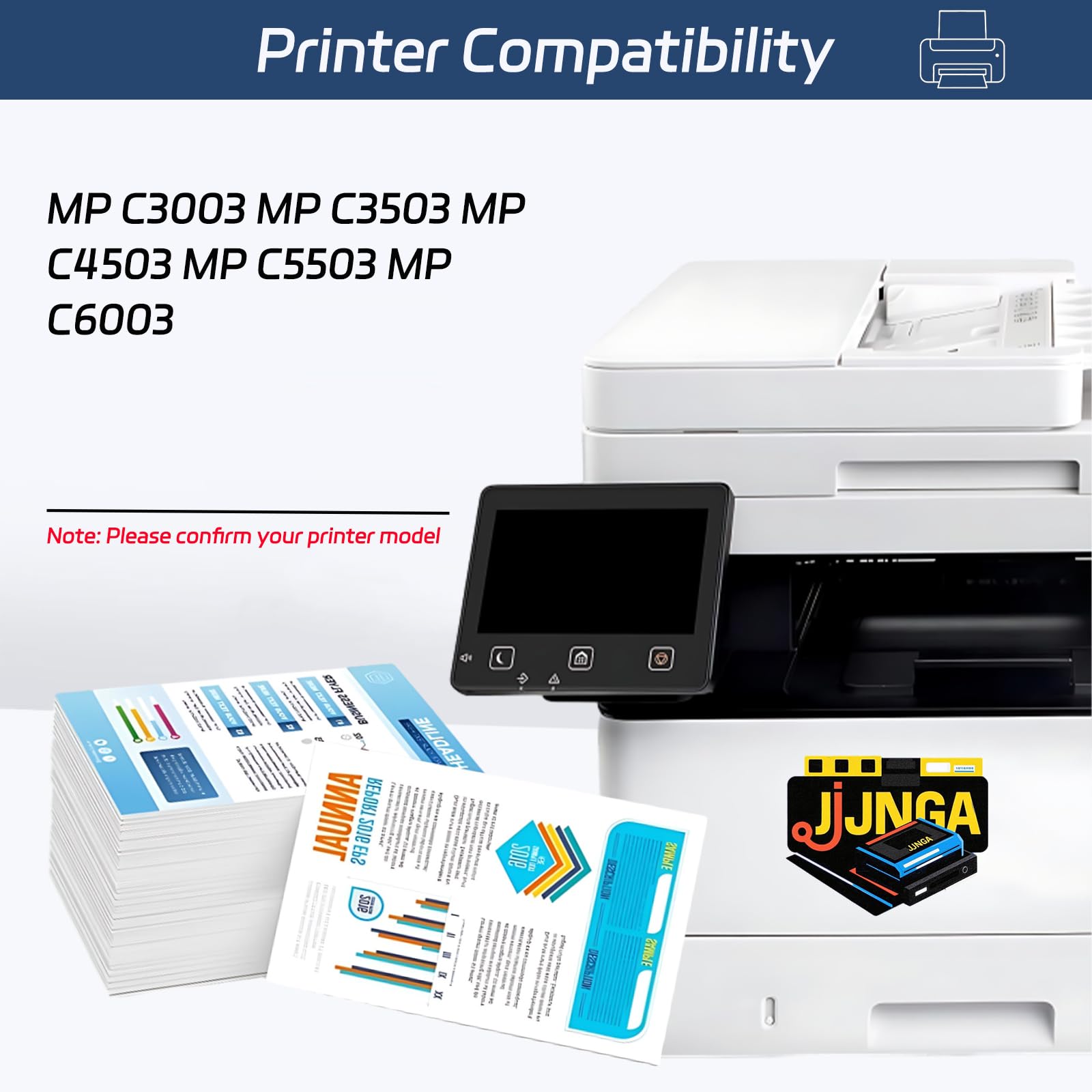JJNGA MPC3003 Developer Unit?Contains Carrier? is Compatible for Ricoh MP C3003 MP C3503 MP C4503 MP C5503 MP Printers (4-Pack BK/C/M/Y)