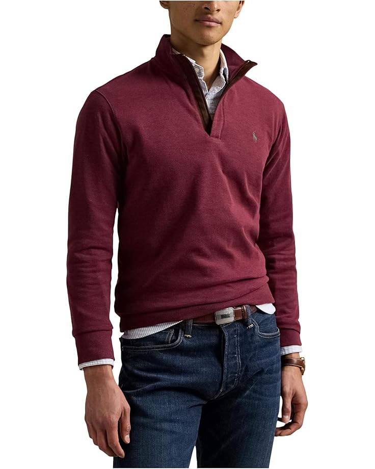 Polo Ralph Lauren Luxury Jersey Quarter-Zip Pullover - Main View