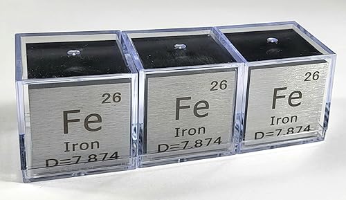 Miniatura 167 de Cubo de metal cobalto de 0.39 pulgadas (0.394 in) hasta un 99.9% puro elemento de tabla periódica de densidad grabada, colección de bloques