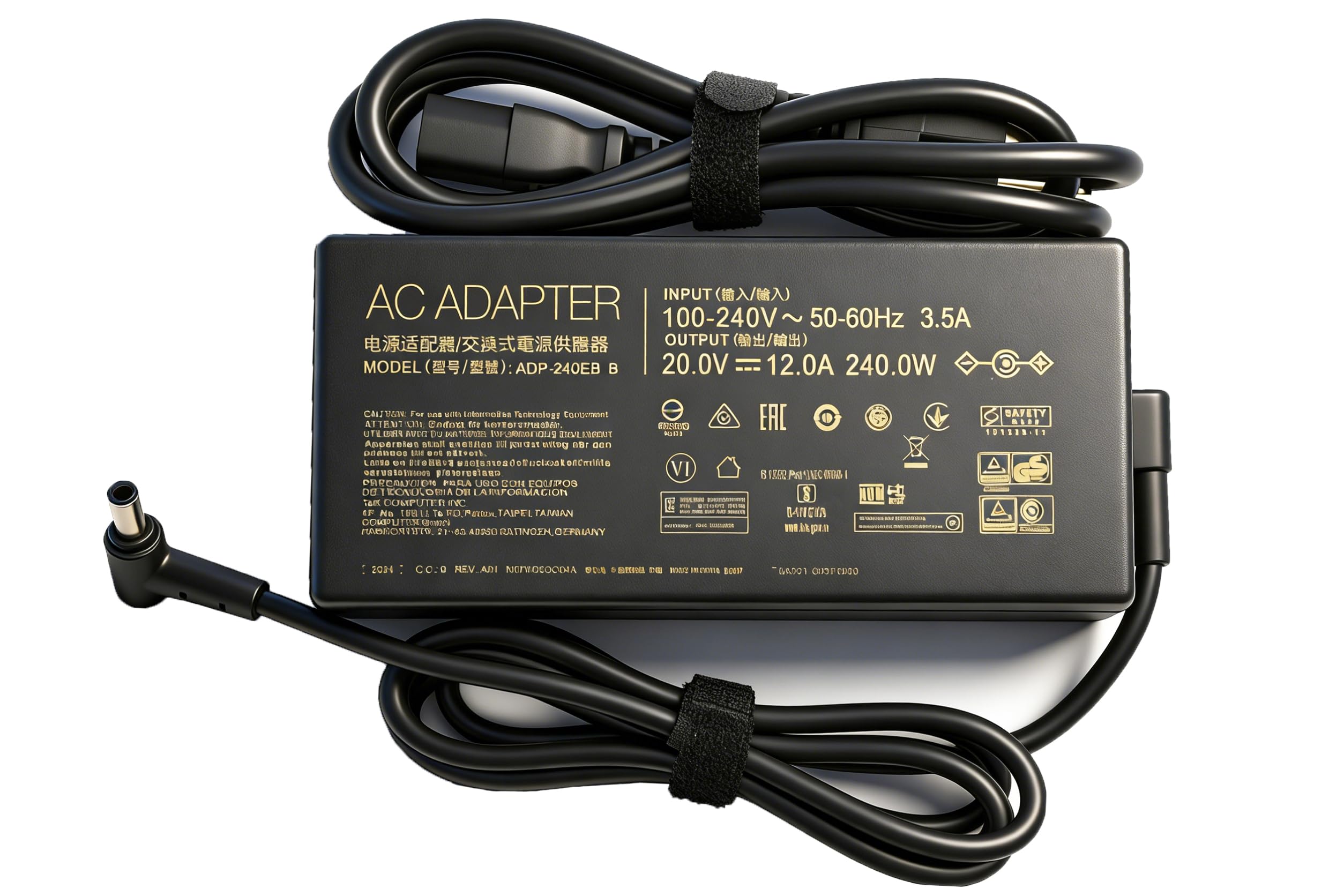 Photo 1 of 240W Charger Compatible with Asus ROG Strix G15 G512(2020 2021) G512LV G512LU G513(2022 2023) G513IC G513RS G513RM G513QR G513QM G513QC i5 i7 R7 R9 RTX 2060 3050 3060 3070 4050 4060 4070 Gaming Laptop