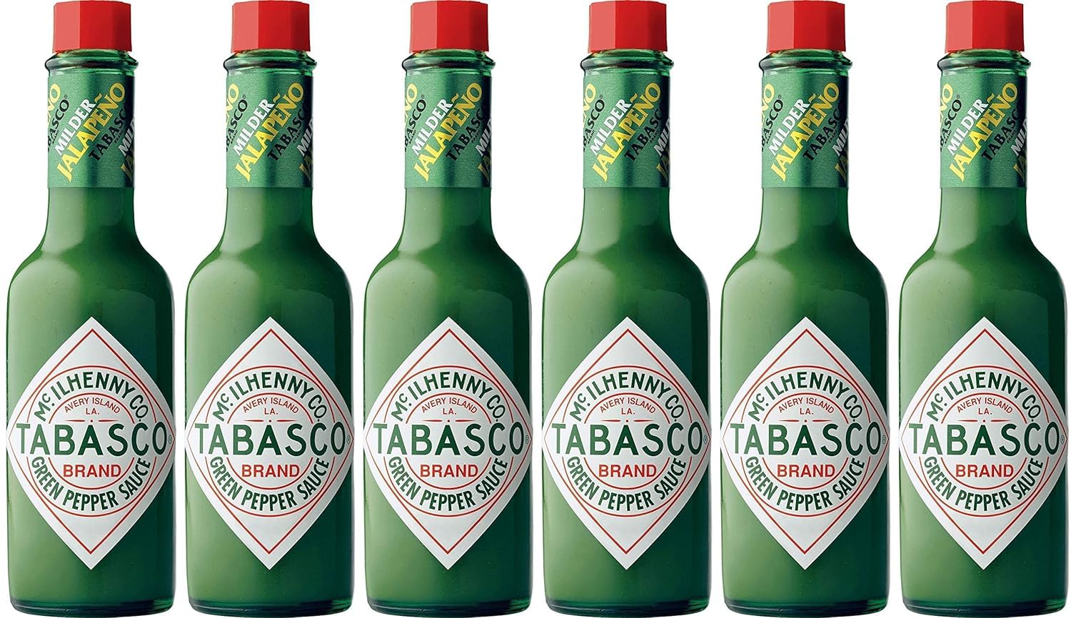 Tabasco Salsa calda Jalapeño verde, 57 ml, confezione da 6