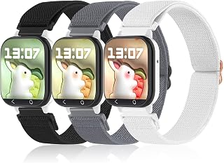 Replacement for Syncup Kids Watch Band/Gizmo Watch Band，20mm Elastic Stretchy Solo Loop Breathable Compatible with T-Mobile Sync UP Watch/Gizmo Watch 3 2 1/Gabb Watch for Boys and Girls