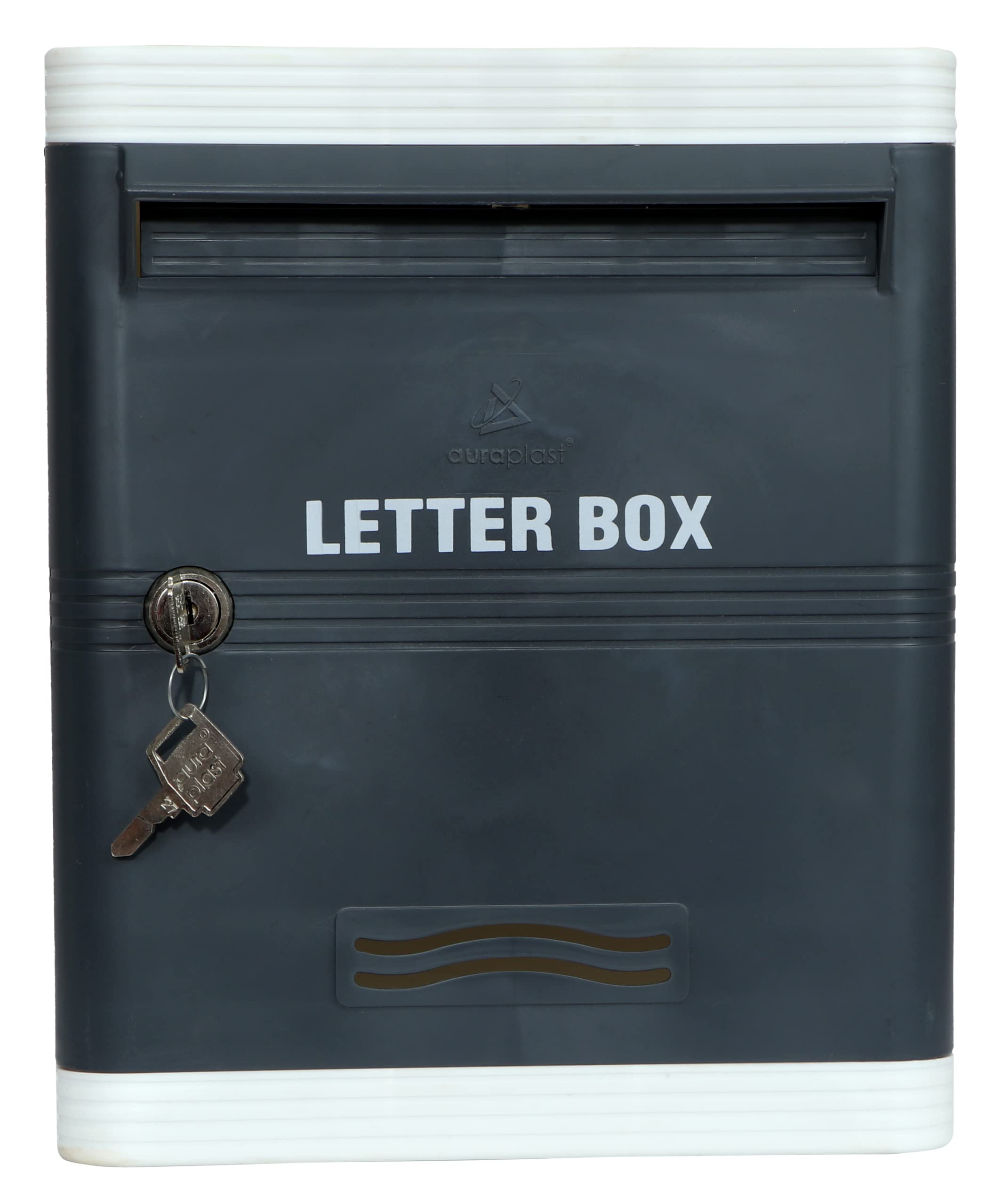 AURA PLAST Locking Mailbox Wall Mounted, Drop Box with Key Lock, Weatherproof Secure Mail Box Plastic Dropbox for Envelope, Letter, Outside, Home, Office Business (B0BY9G4KCC) Amazon Price History, Amazon Price Tracker