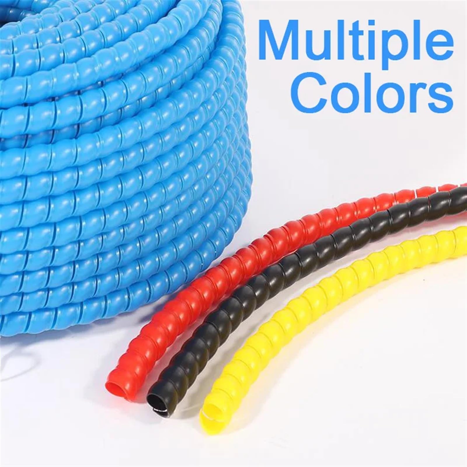I cavi sono completamente avvolti, Guaina for la gestione dei cavi a spirale 1 metro 14 mm ID multicolore(Schwarz)