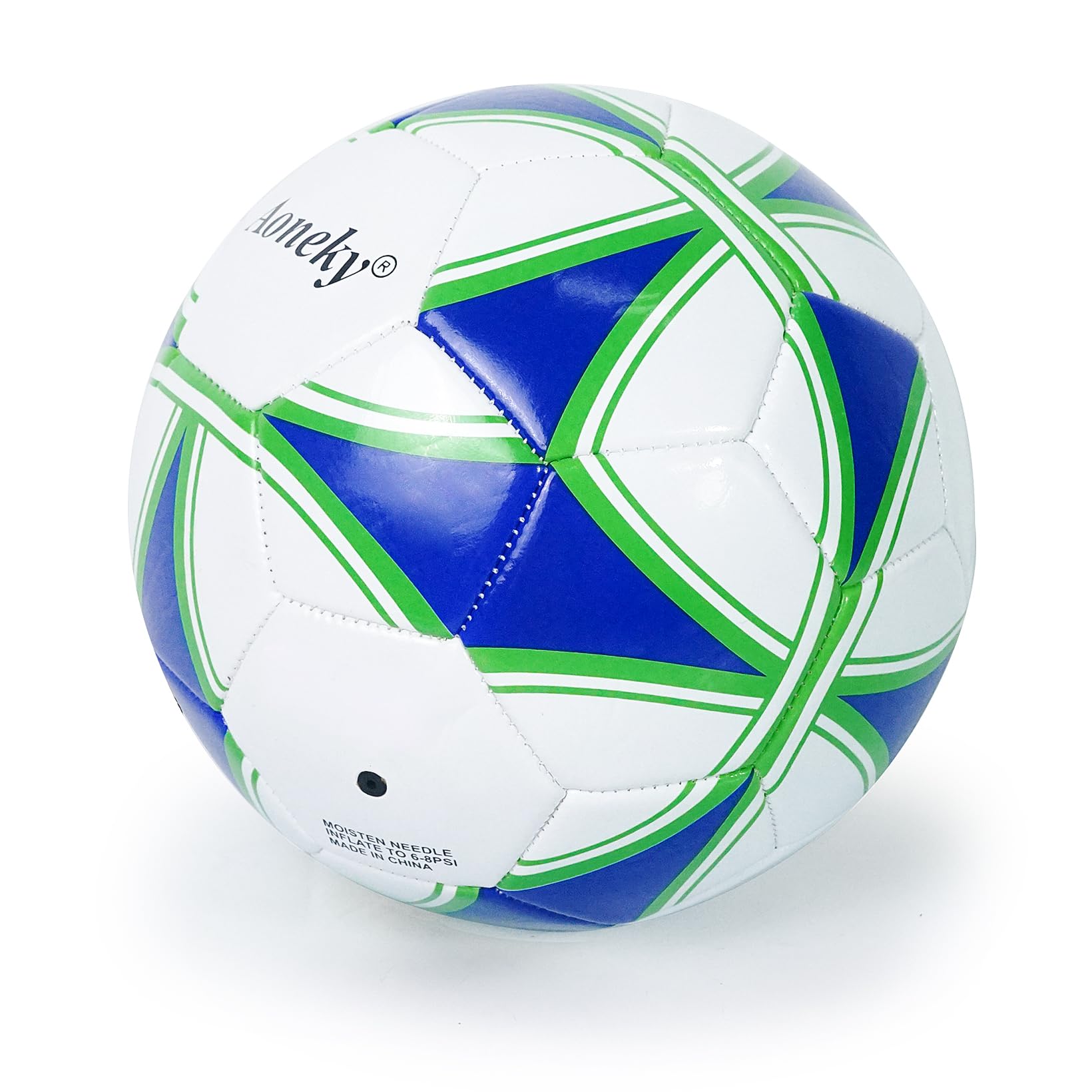 Aoneky Trainingsfußball, Größe 5, Einzel- oder 6er-Pack, mit Pumpe