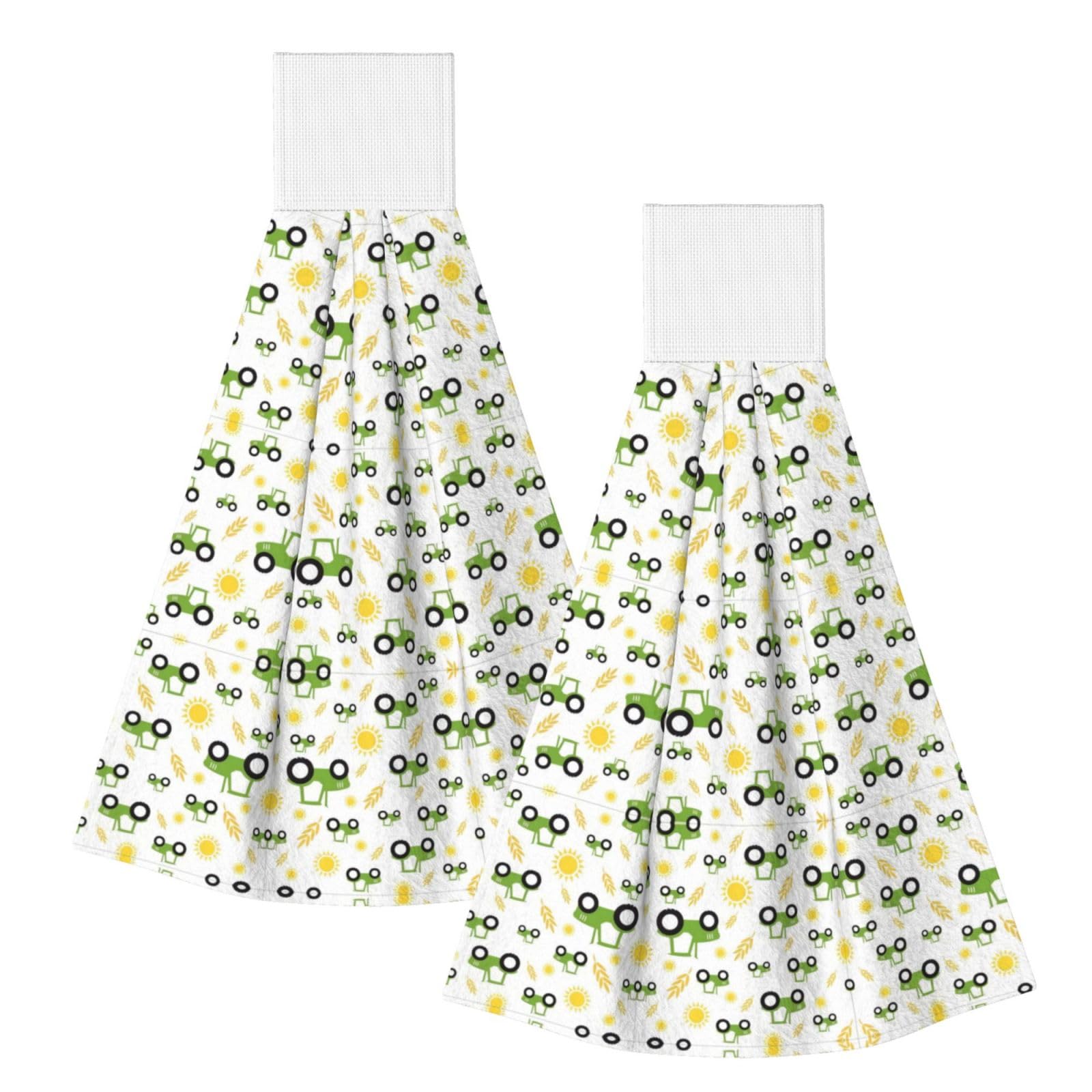 tractor farming Highly Absorbent Dish Towels Soft Coral Fleece Wipe