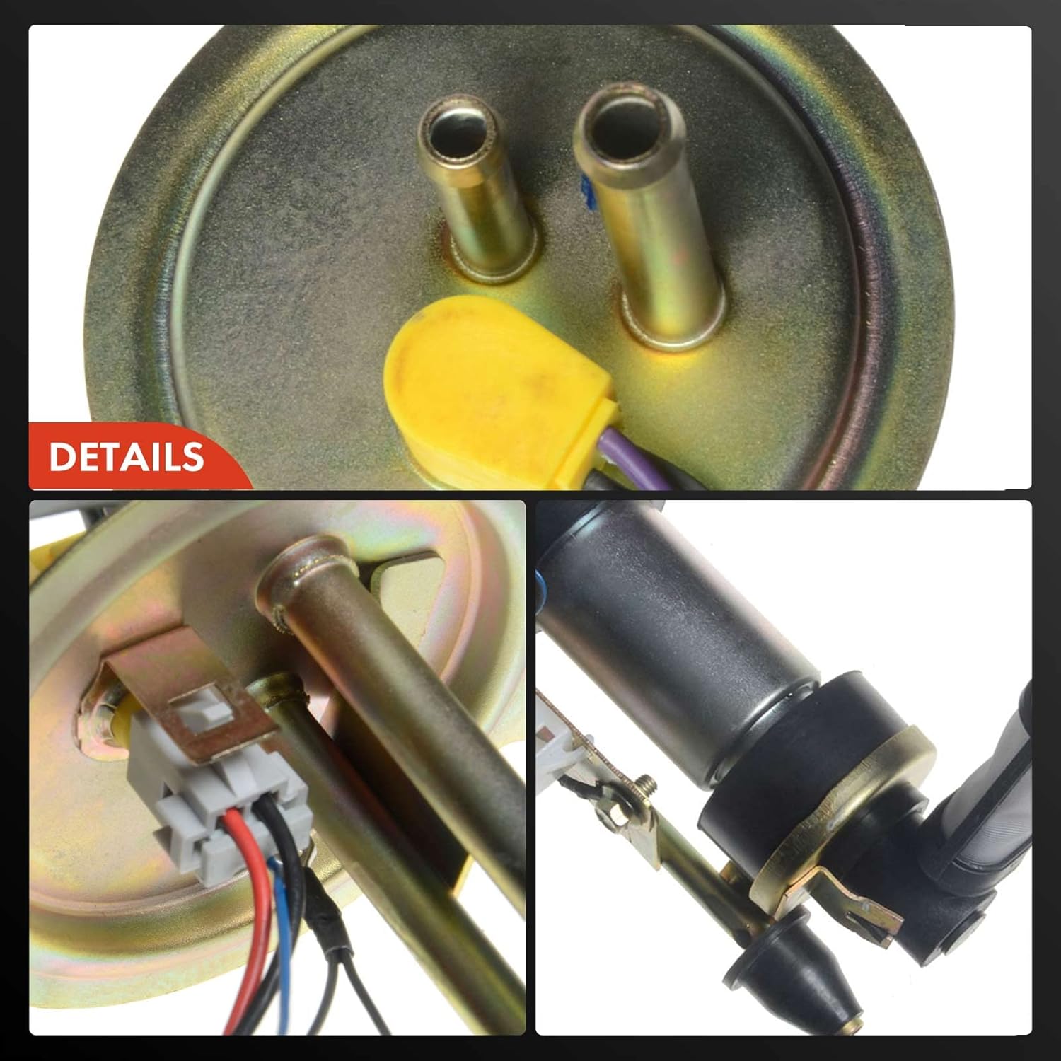 A-Premium Electric Fuel Pump Assembly with Sending Unit Compatible with Jeep Cherokee 1991 1992 1993 I4 2.5L 4.0L, Gas, Replace# E7072S, FE0108