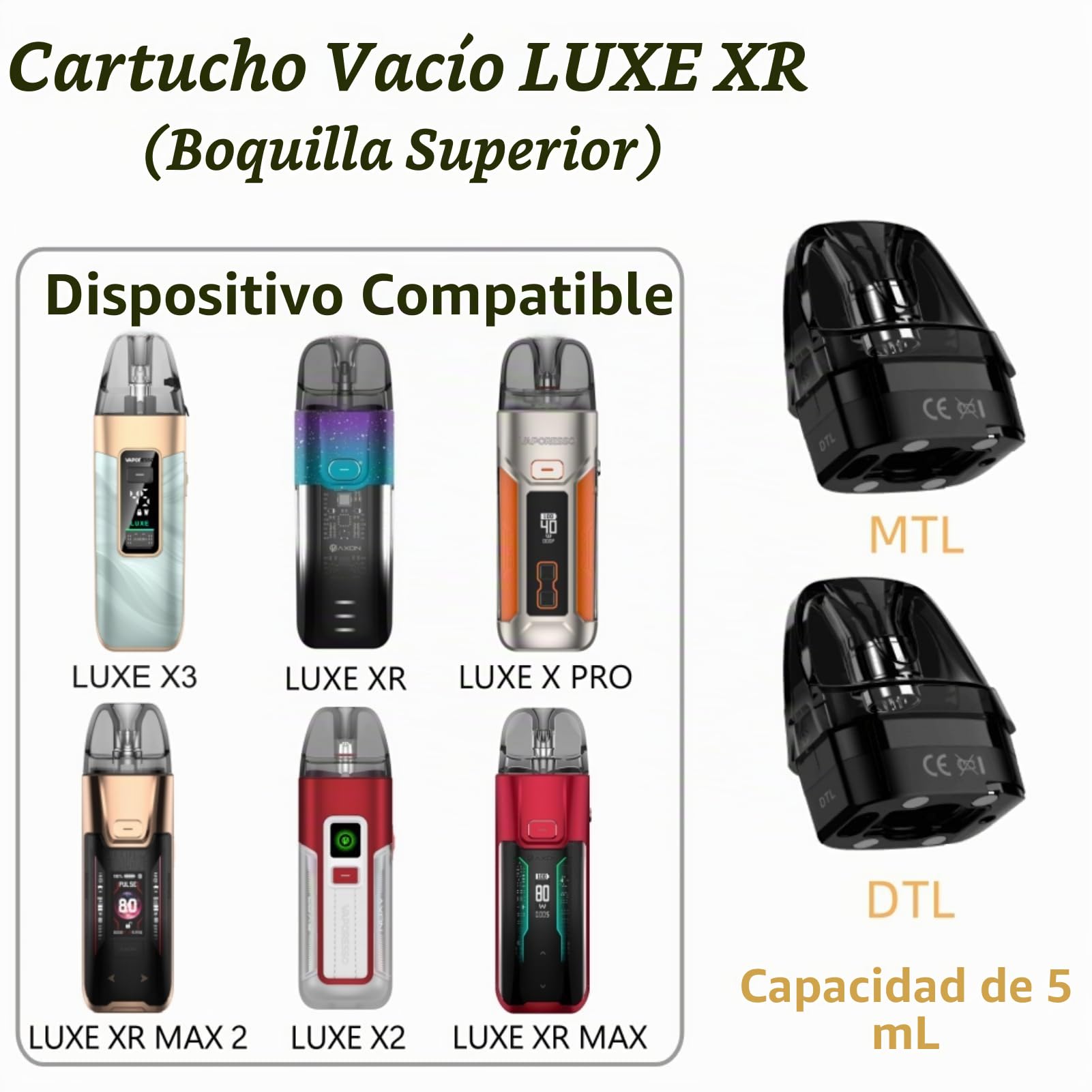 rdl vaporesso luxe xr max Empty Pod MTL/RDL [ Bottom -Filling ]-2pcs /5ml, Fit GTX Coils/GTX Flavours:Purple Grape cherry strapple raz vape Clayborne