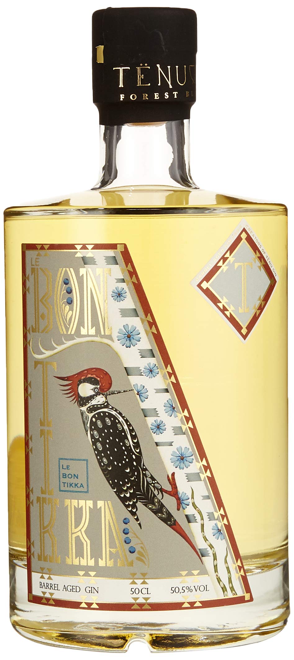 Tenu I Gin Le Bon Tikka I 500 ml Flasche I 50,50% Volume I Barrel Aged Gin