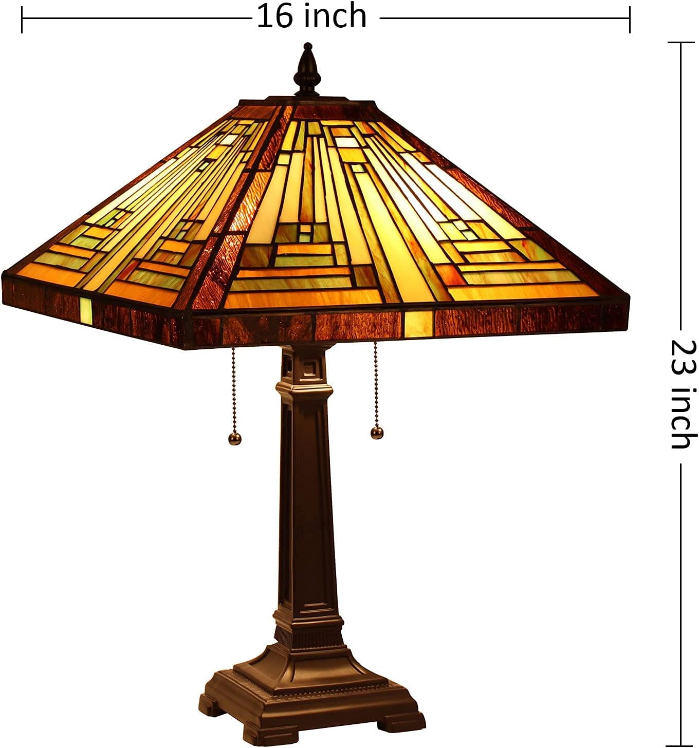❤ Crаzу Dеаlѕ Capulina Tiffany Table Lamp Bedside Reading Lamp 2-Light 16 Wide Traditional Crafts Antique Art Mission Style Desk Lamp for Bedrooms Living Room Exсluѕіvе Capulina Tiffany Table Lamp Bedside Reading Lamp 2-Light 16 Wide Traditional Crafts Antique Art Mission Style Desk Lamp for Bedrooms Living Room