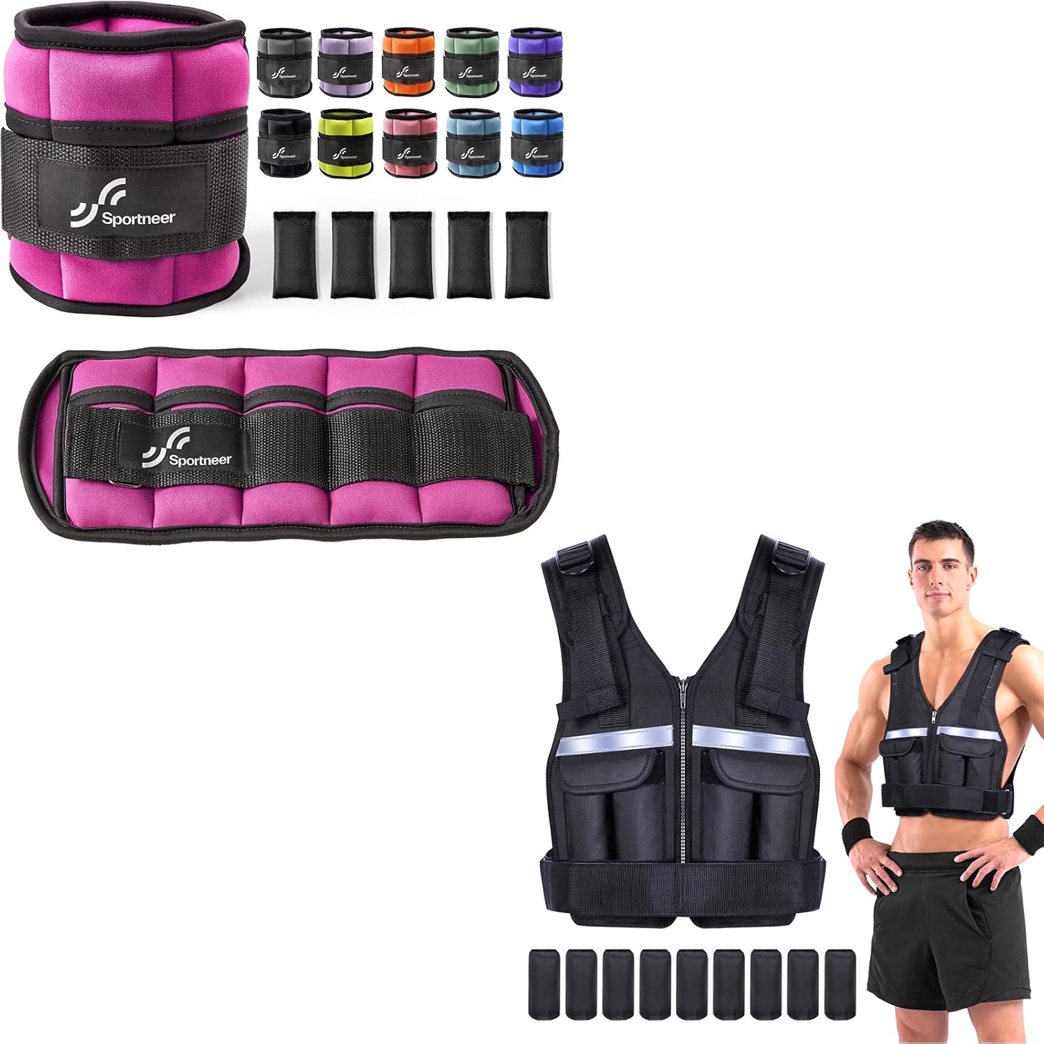 Ankle Weights with Weighted Vest