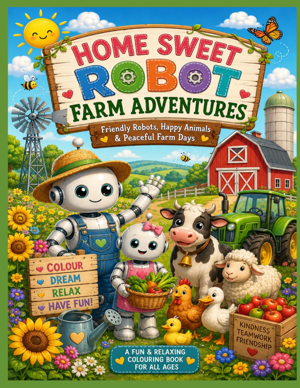 HOME SWEET ROBOT FARM ADVENTURES: Friendly Robots, Happy Animals & Peaceful Farm Days