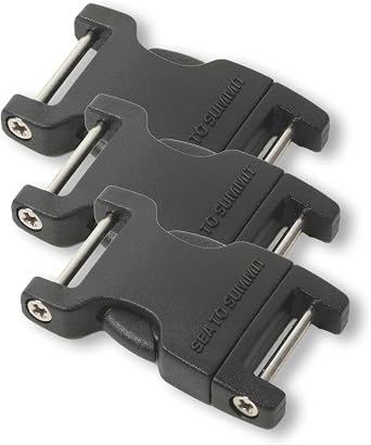 Sea to Summit Field Repair Buckle - Side Release, 2 Pin, 3-pack
