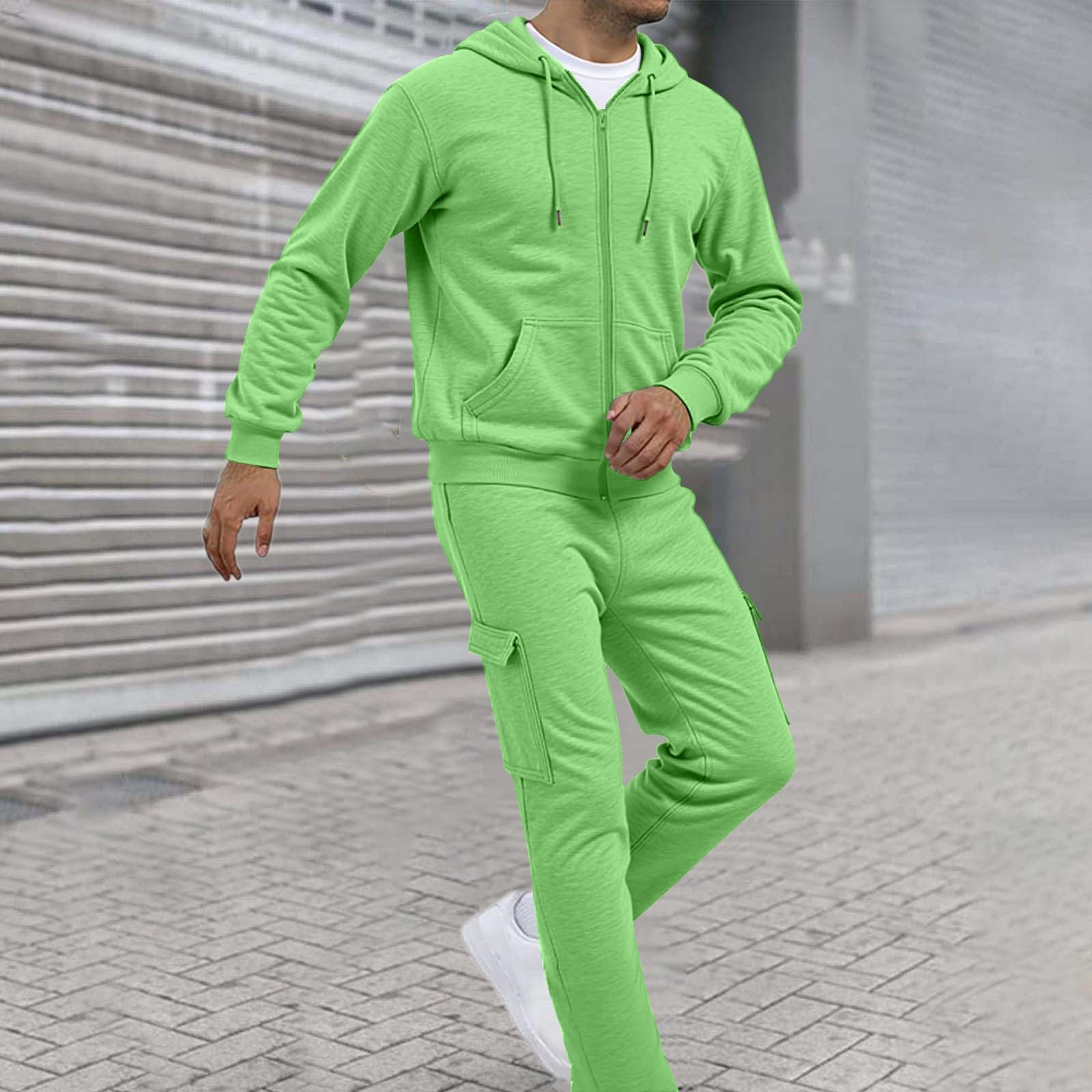 Trainingsanzug Herren Joggen Männer Set Trikot Laufkleidung Freizeit Outfit