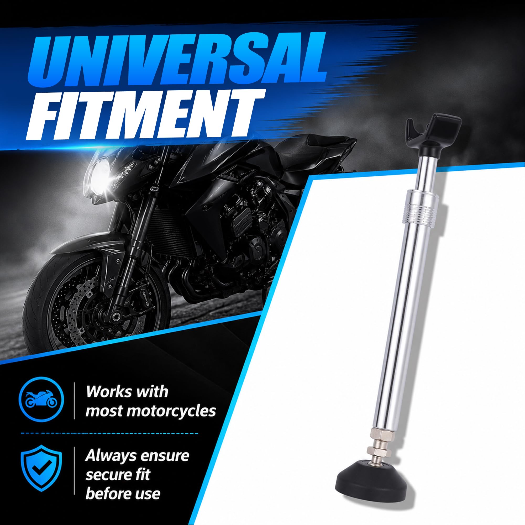 Caballete Moto Soporte para Motocicleta Gato Motocicleta Caballete Rueda Soporte de Cadena Rodillo Limpieza Ruedas Universal para Motocicleta Dirt Pit Bike