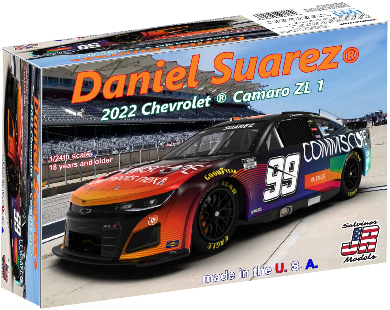 Amazon | サルビノス J・R モデル 1/24 NASCAR 2022 カマロ ZL1 