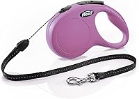 Vista 10 de Flexi New Classic - Correa retráctil para perro (cuerda), 16 pies, mediana, rosa