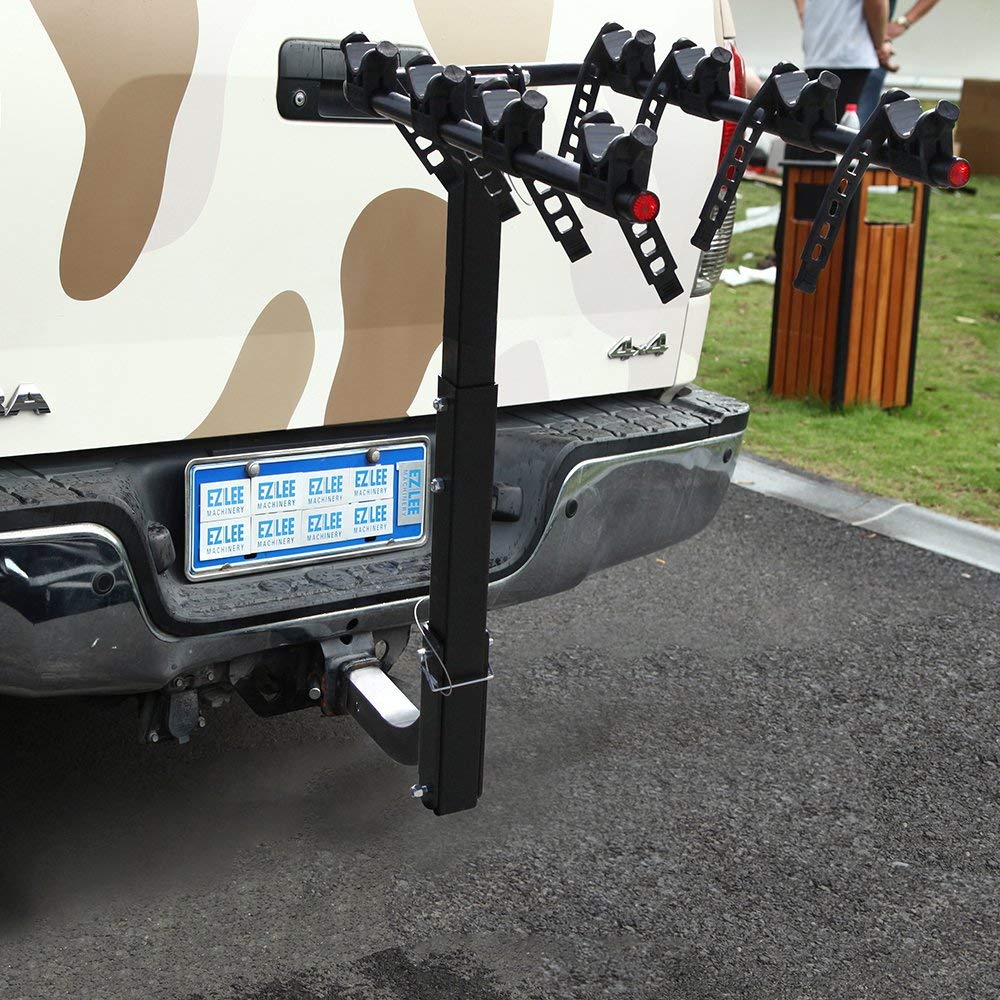 4-Bike Hitch Rack Mount Truck Bicycle Carrier Fits 2" Hitch Receiver for most Sedans/Hatchbacks/Minivans and SUVs