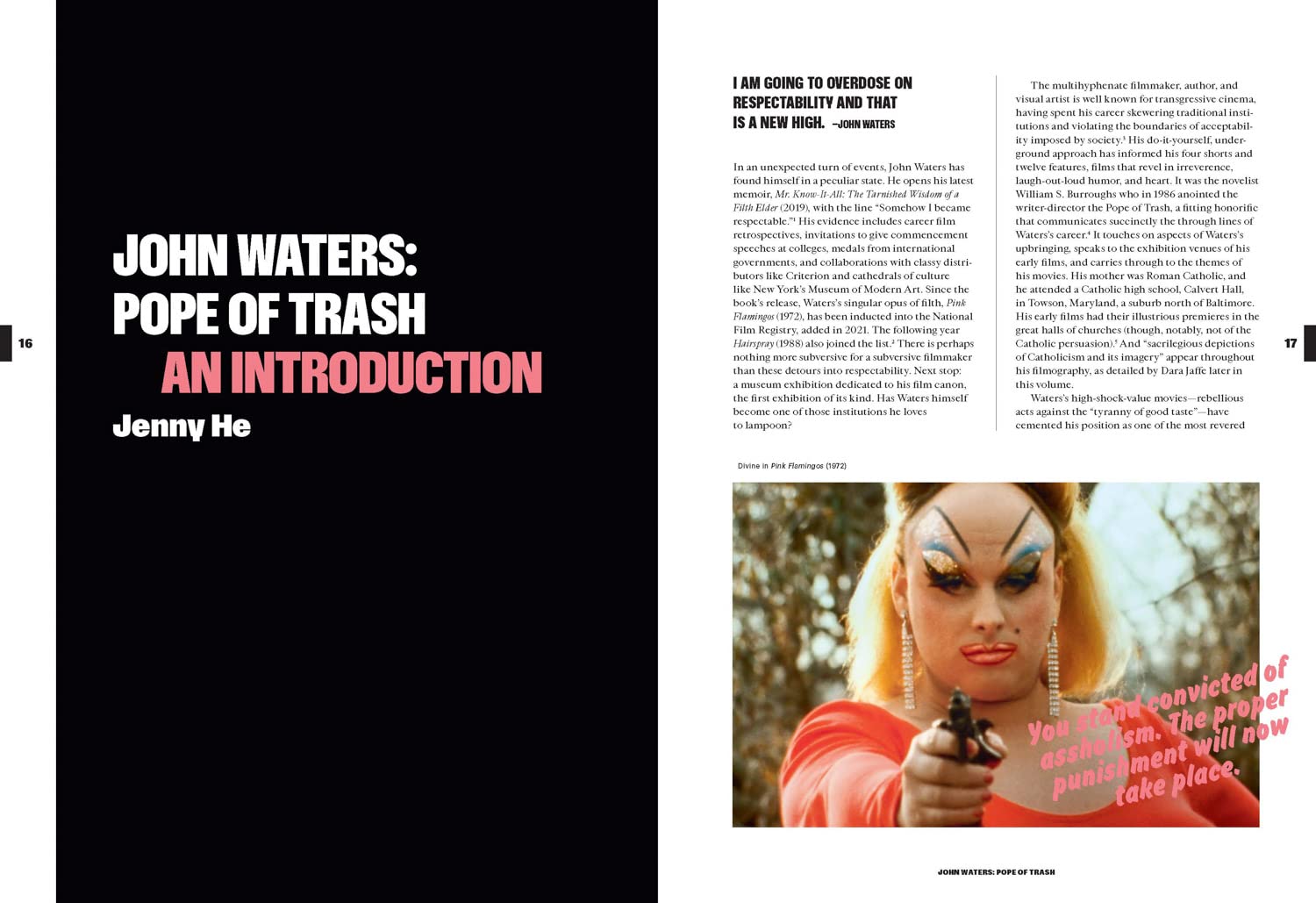 John Waters Pope of Trash /anglais