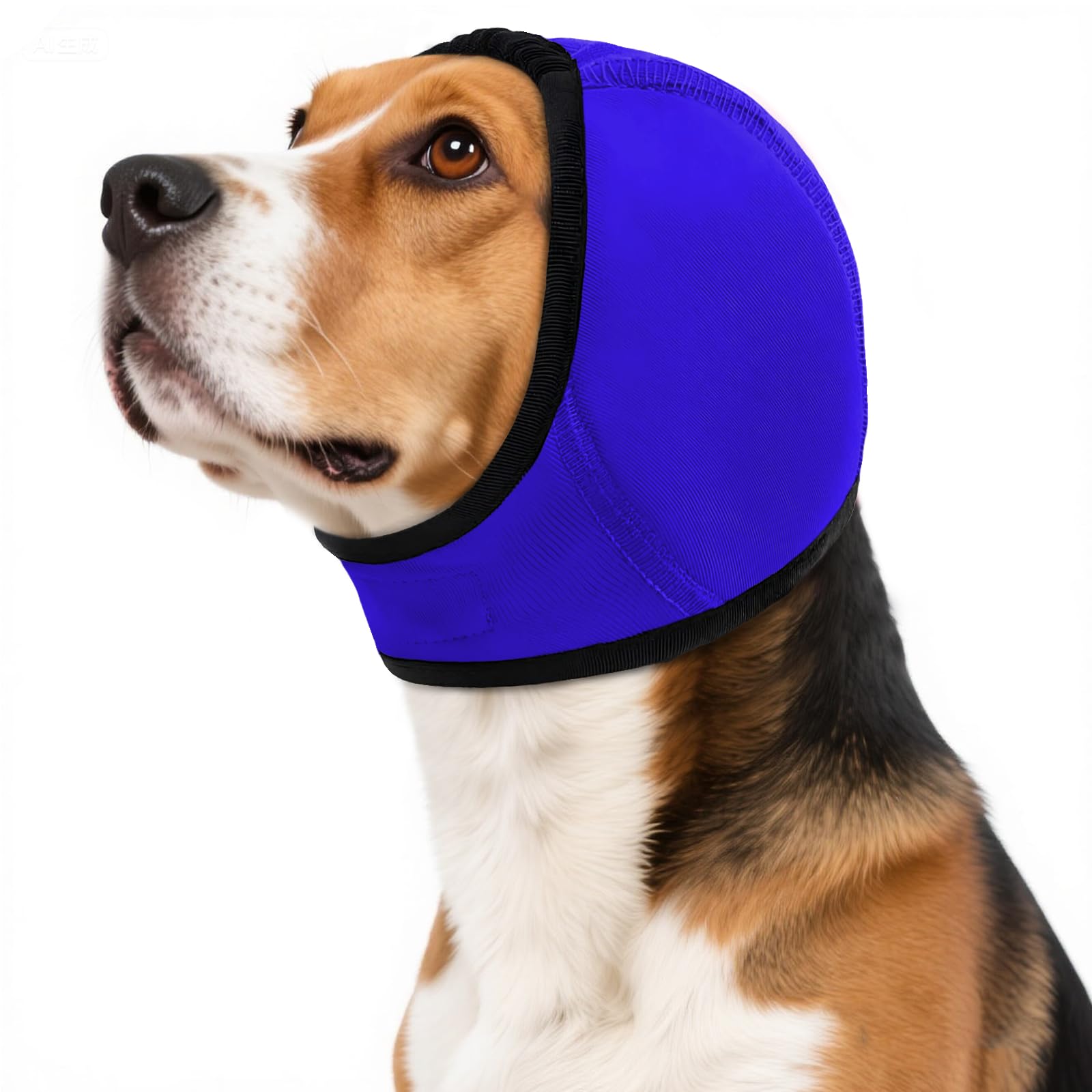 IECOii Breathable Dog Ear Cover,Dog Waterproof Ear Protection DarkBlue L
