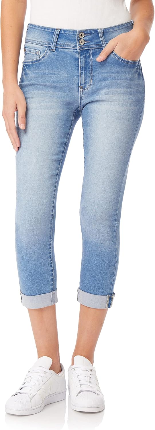 WallFlower Womens Ultra Crop Mid-Rise Insta Soft Juniors (Standard and Plus)