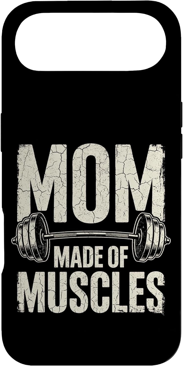 Fitness Mom Made of Muscles Weightlifting Barbell Case for iPhone Air