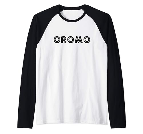 Oromo - Cushitic Ethiopia Ethiopian Abyssinia Africa African Raglan Baseball