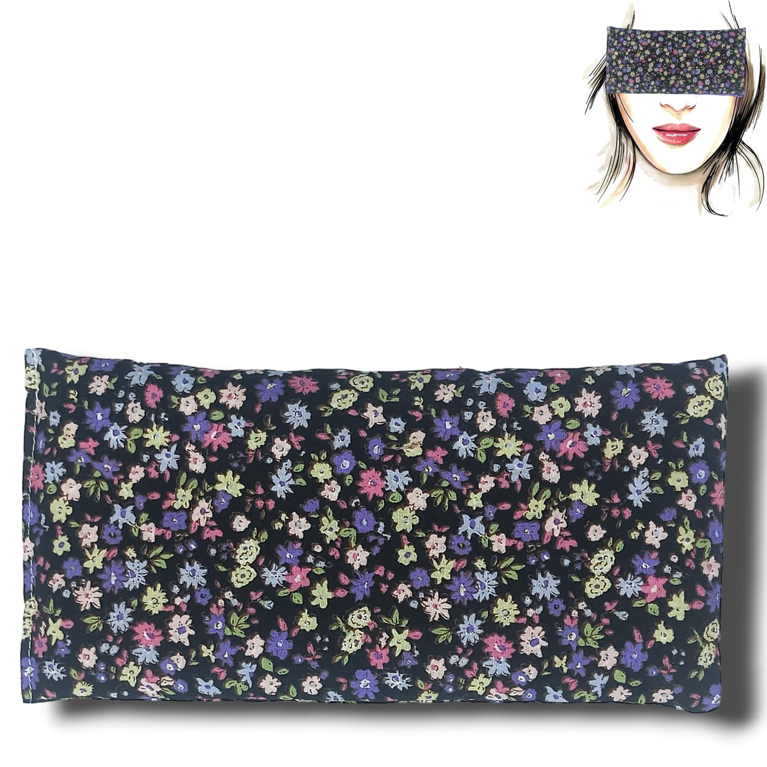 Coussins pour les yeux "Pack 3 - Lila's 2024 new" - Graines de Lavande et de riz - Yoga, méditation, relaxation, reposer des yeux