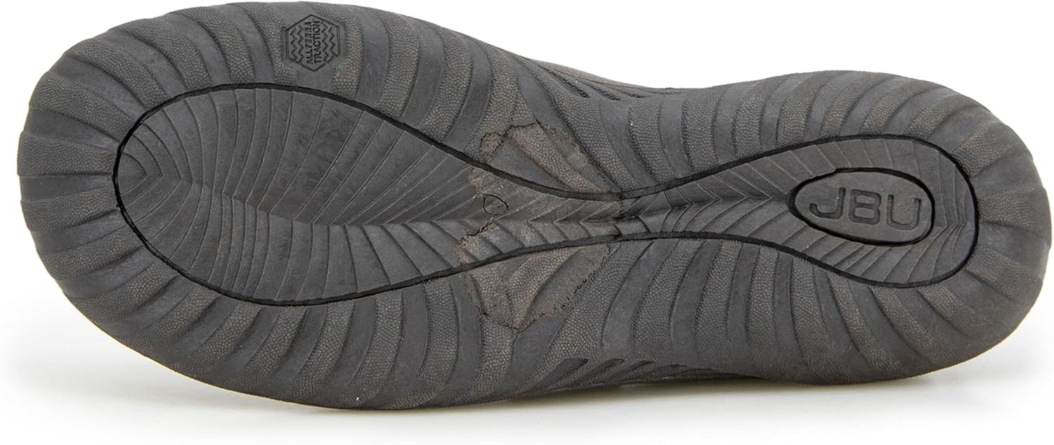 JBU Women's Elodie Comfortable Casual Flexible Arch Support APMA Accepted Side-Zip Walking Flat