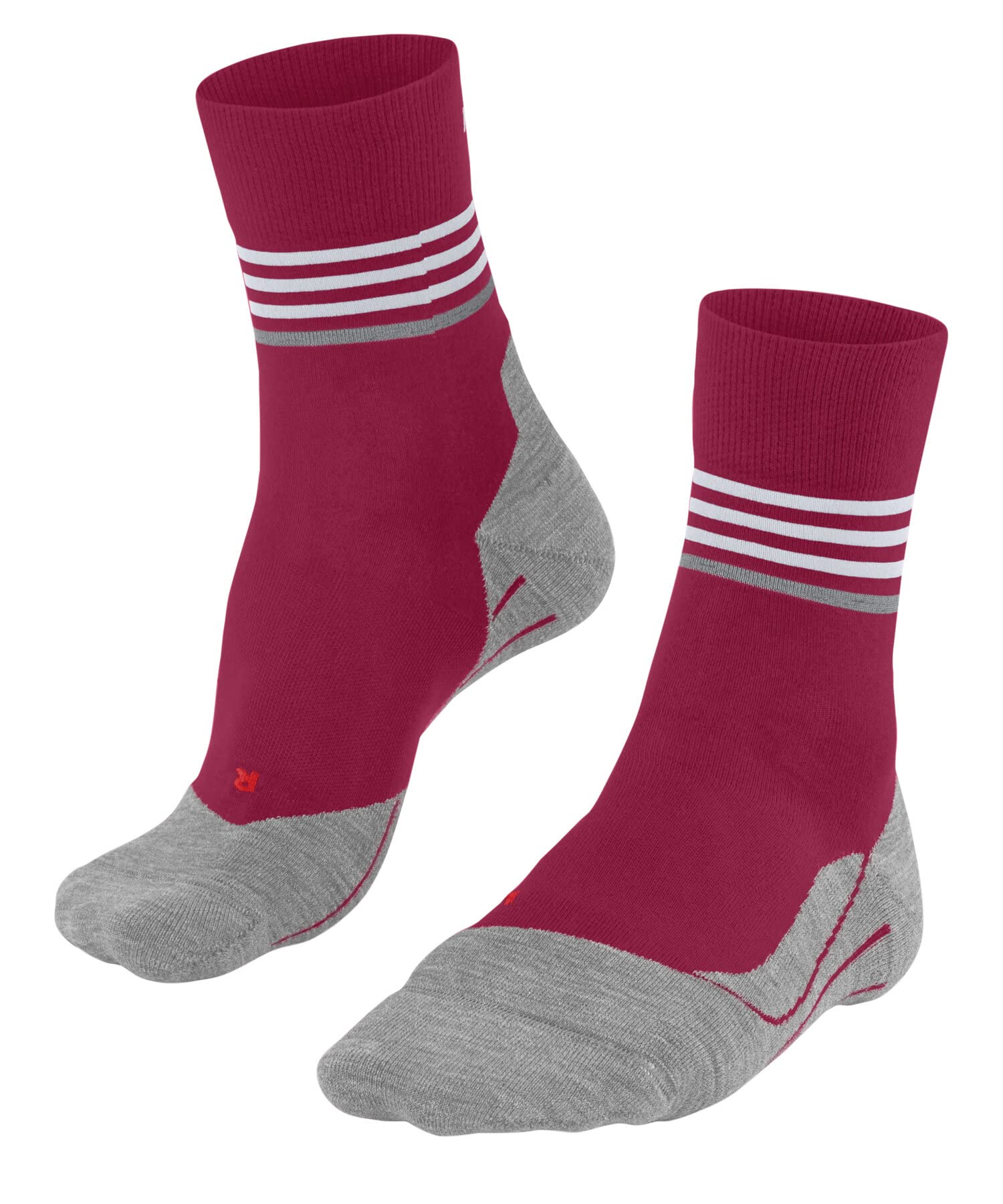 FALKE Women's RU4 Endurance W So Cotton Anti-Blister 1 Pair Running Socks, Red Rose 8564, 2.5-3.5