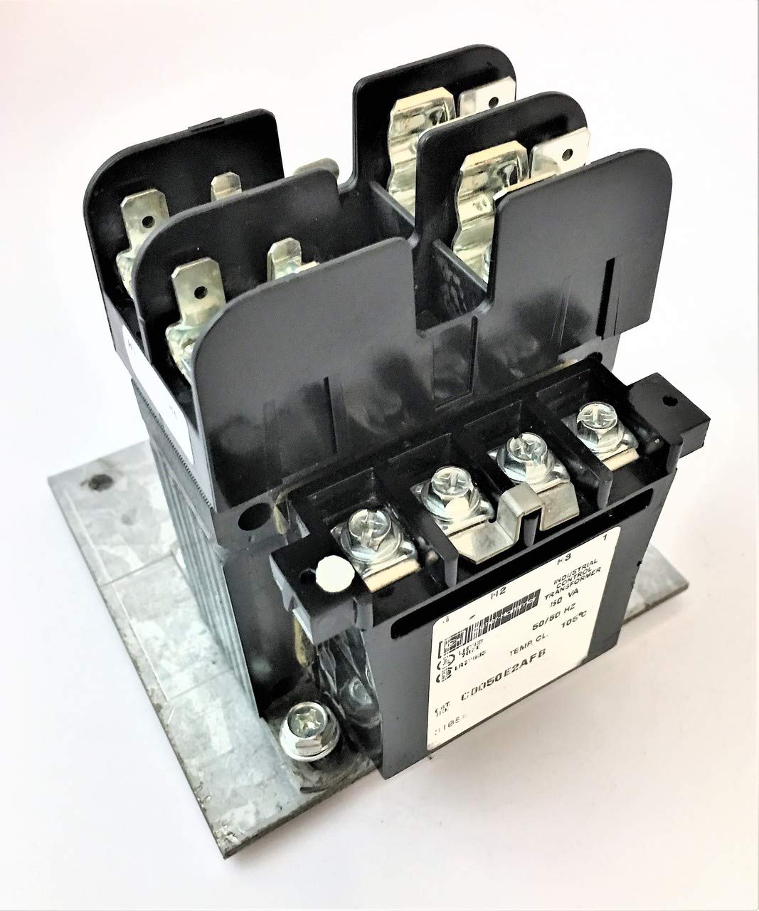 CUTLER HAMMER C0050E2AFB 0.4A Secondary Current, 120 VAC, 240/480 VAC Primary, 50 VA, Control Transformer, Industrial, MTE Series, Panel Mount