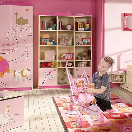Miniatura 4 de My First Baby - Cochecito de muñeca de cuerpo suave de 16 pulgadas incluye divertido juego combinado para bebés bebés niños pequeños niñas y niños