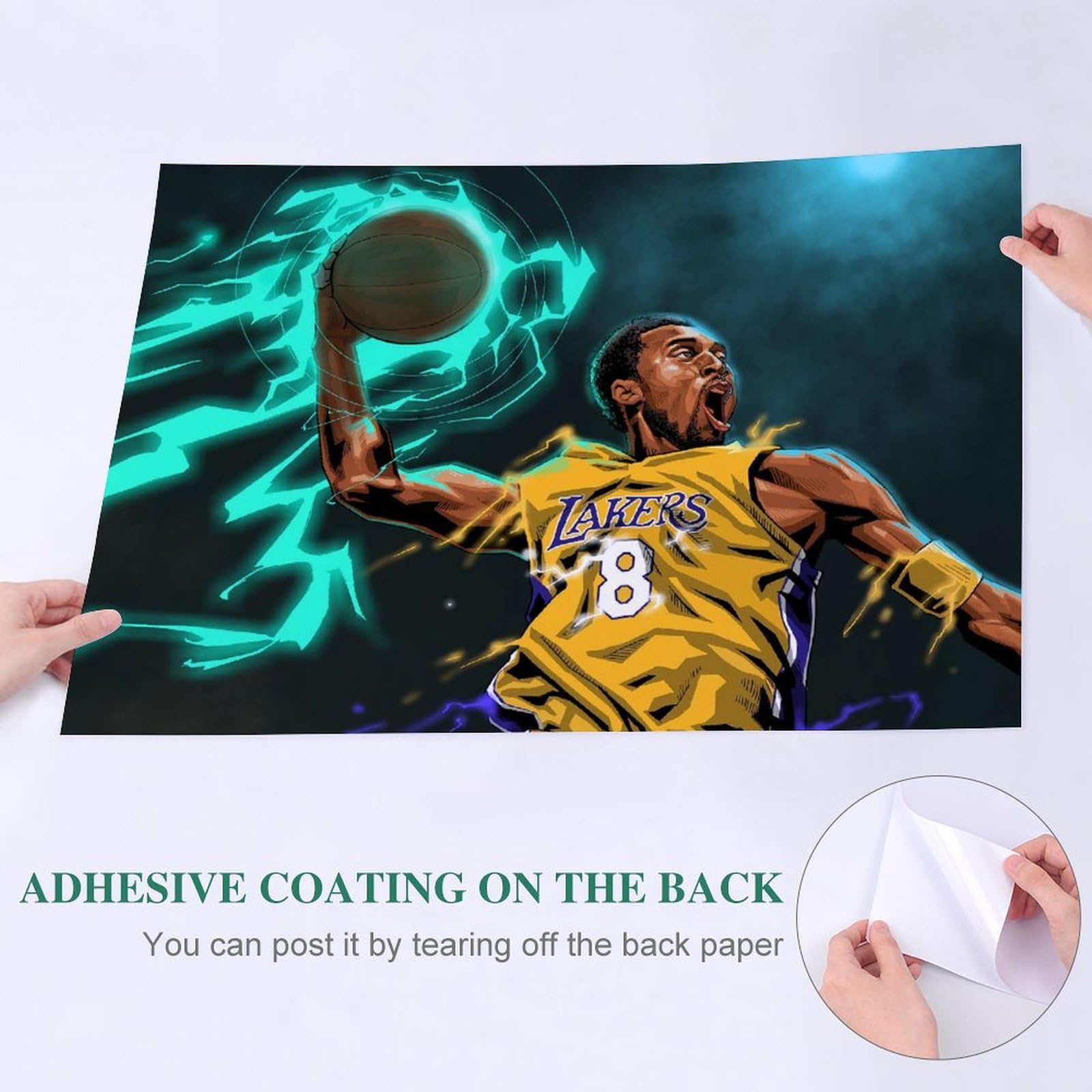 Amazon.co.jp: NBA コービー・ブライアントA (223) リビング装飾画