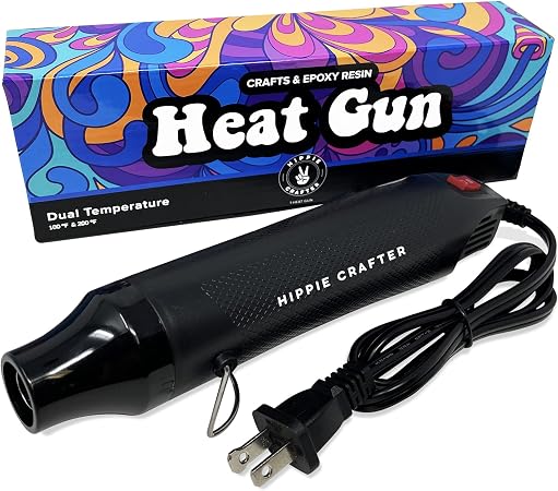 Amazon.com: Pistola de calor artesanal para manualidades, pistola de calor  pequeña de 2 velocidades para resina y mini herramienta de antorcha de arte  de 300 W, para secadora de arcilla polimérica, fabricación