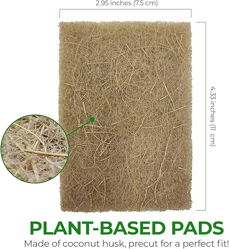 Miniatura 3 de Almohadillas biodegradables para fregar platos, paquete de 24 almohadillas de fibra de coco para platos, almohadillas antiarañazos para ollas y