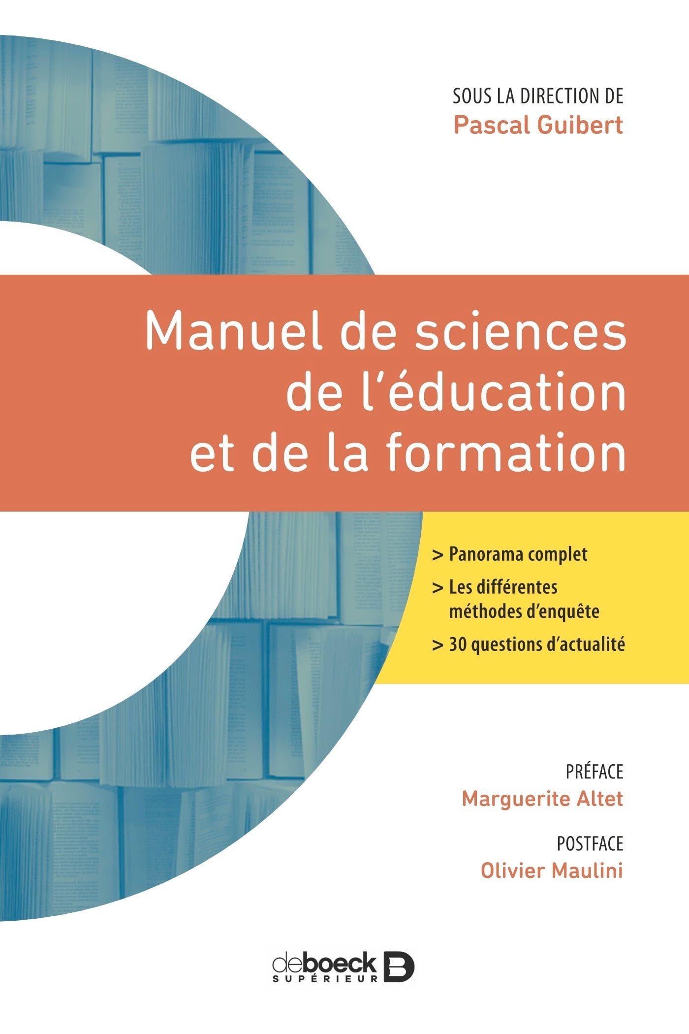 Manuel de sciences de l'éducation et de la formation: 2021