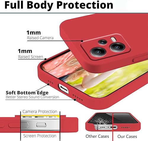 Miniatura 5 de Compatible con Redmi Note 12 Pro Plus Funda de silicona líquida verde oscuro, suave al tacto Xiaomi Redmi Note 12 Pro Plus Funda de silicona a