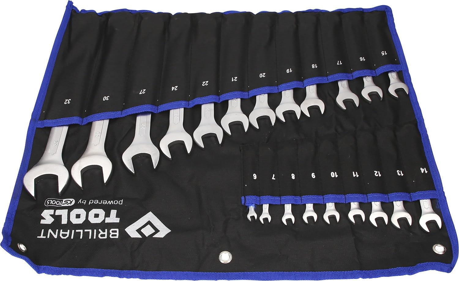 BRILLIANT TOOLS BT011021 Juego de llaves combinadas, 21 pzs [Powered by KS TOOLS]