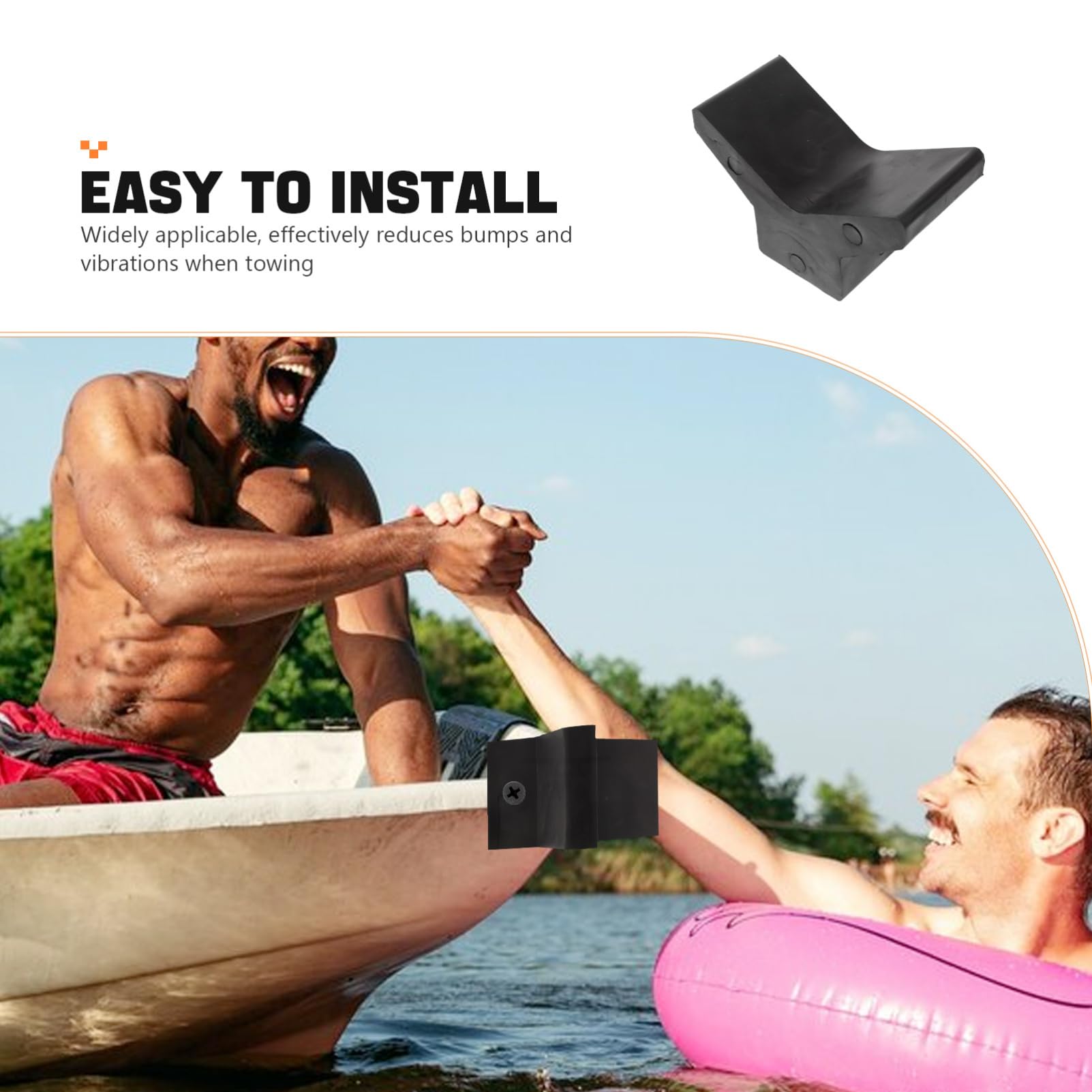 Gatuida Support De Remorque pour Bateau Butée Étrave Caoutchouc Accessoire De Transport pour Voilier Bateau Ski Et pour Étrave