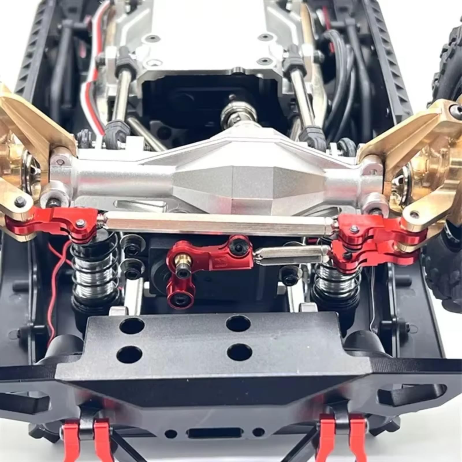 Rc Special Connecting Rod for Hyper GO for MJX H12Y H12YOP Metal Steering Rod Servo Arm Rc Car Off-Road Tracked Vehicles Parts and Accessories Upgrades Replacement(Silver)